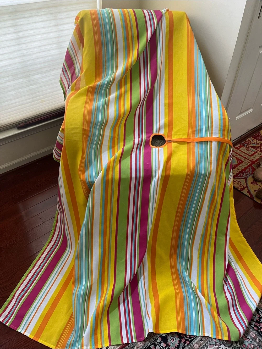 Bright Yellow Multicolor Outdoor tablecloth